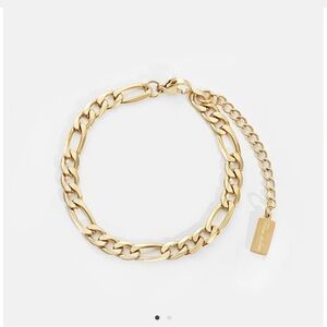 Gold Link Chain (Jasper) Bracelet